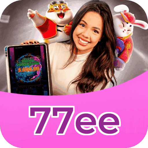Plataforma 77ee mostrando interface moderna, jogos certificados e recursos de segurança licenciados